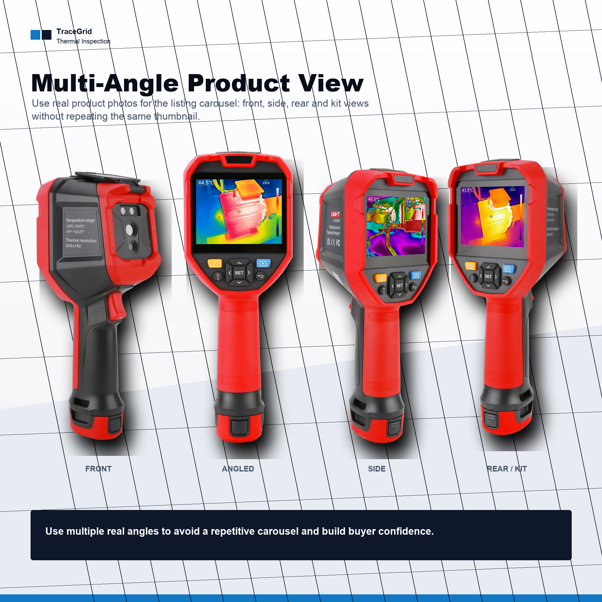 UNI-T UTi260E multiple angles